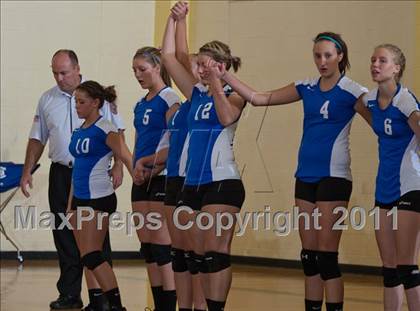 Thumbnail 3 in Waldron vs Edinburgh (IHSAA Volleyball Sectionals) photogallery.