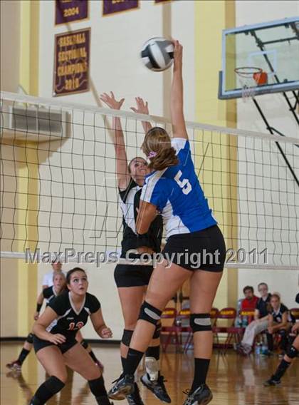 Thumbnail 3 in Waldron vs Edinburgh (IHSAA Volleyball Sectionals) photogallery.