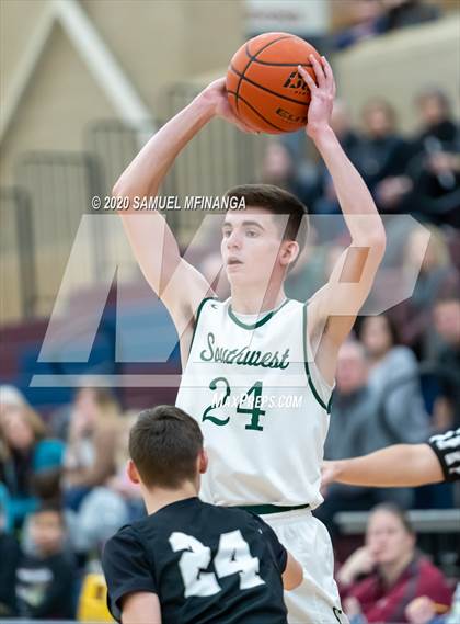 Thumbnail 1 in Lincoln Southwest vs. Lincoln Northeast (HAC Tournament) photogallery.