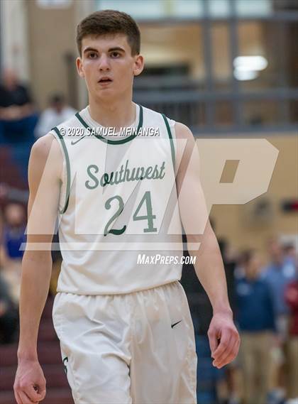 Thumbnail 2 in Lincoln Southwest vs. Lincoln Northeast (HAC Tournament) photogallery.