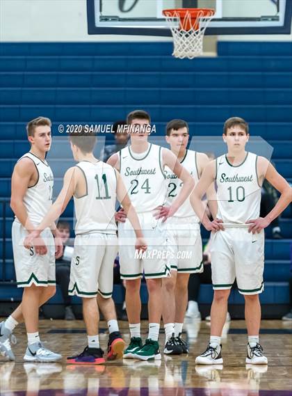 Thumbnail 2 in Lincoln Southwest vs. Lincoln Northeast (HAC Tournament) photogallery.
