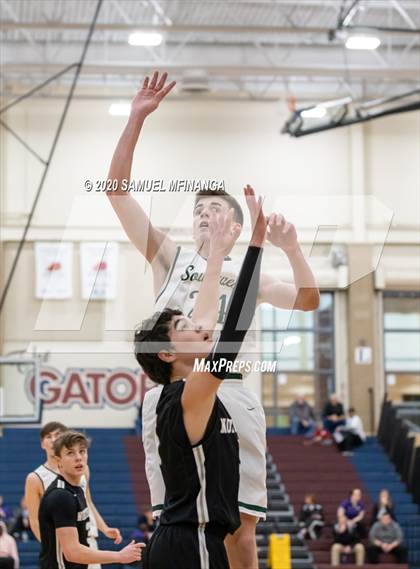 Thumbnail 2 in Lincoln Southwest vs. Lincoln Northeast (HAC Tournament) photogallery.