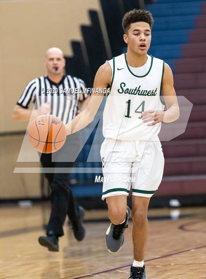 Thumbnail 2 in Lincoln Southwest vs. Lincoln Northeast (HAC Tournament) photogallery.