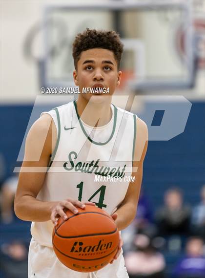 Thumbnail 3 in Lincoln Southwest vs. Lincoln Northeast (HAC Tournament) photogallery.