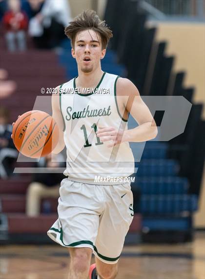 Thumbnail 2 in Lincoln Southwest vs. Lincoln Northeast (HAC Tournament) photogallery.