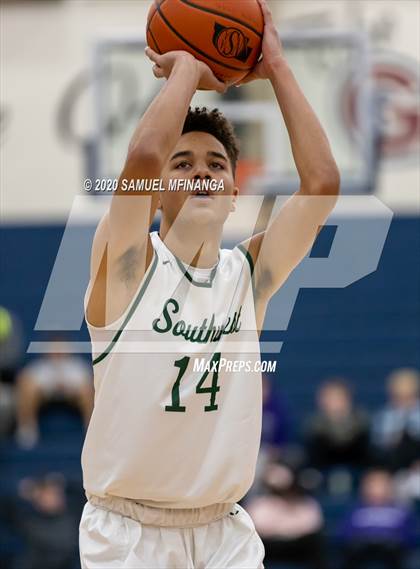 Thumbnail 2 in Lincoln Southwest vs. Lincoln Northeast (HAC Tournament) photogallery.