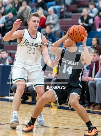 Thumbnail 3 in Lincoln Southwest vs. Lincoln Northeast (HAC Tournament) photogallery.