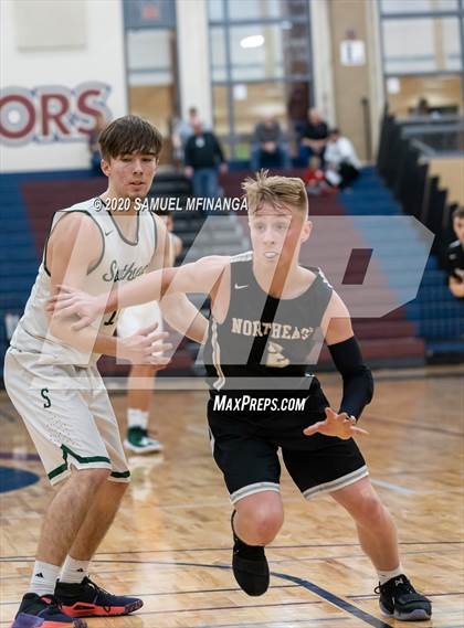Thumbnail 3 in Lincoln Southwest vs. Lincoln Northeast (HAC Tournament) photogallery.