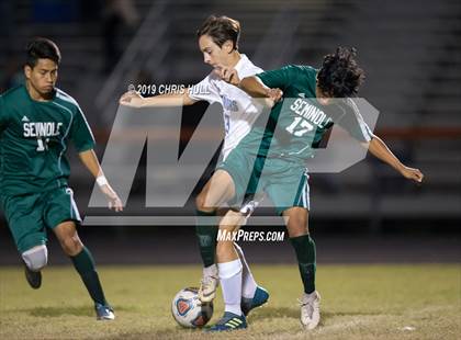 Thumbnail 2 in Osceola vs. Seminole (preseason tournament) photogallery.