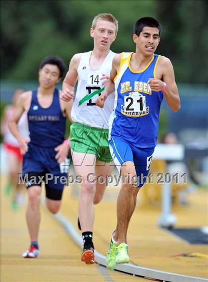 Thumbnail 1 in CIF NCS Masters Track & Field Championships (Boys 1600 and 3200) photogallery.