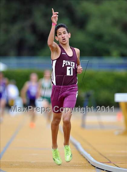 Thumbnail 1 in CIF NCS Masters Track & Field Championships (Boys 1600 and 3200) photogallery.