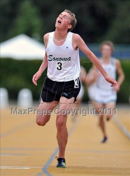 Thumbnail 1 in CIF NCS Masters Track & Field Championships (Boys 1600 and 3200) photogallery.