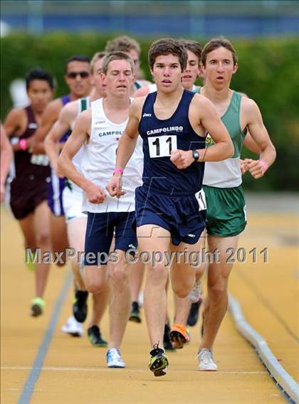 Thumbnail 1 in CIF NCS Masters Track & Field Championships (Boys 1600 and 3200) photogallery.