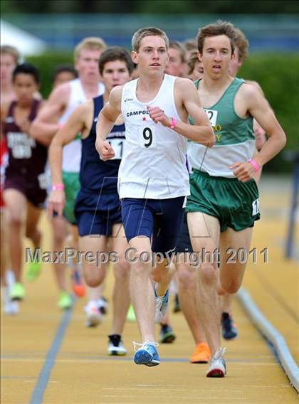 Thumbnail 2 in CIF NCS Masters Track & Field Championships (Boys 1600 and 3200) photogallery.