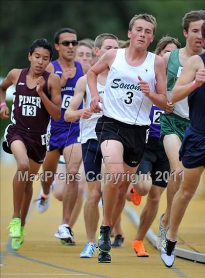 Thumbnail 2 in CIF NCS Masters Track & Field Championships (Boys 1600 and 3200) photogallery.
