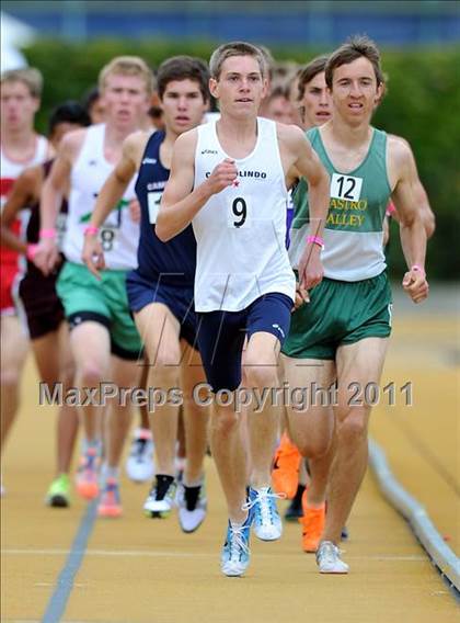 Thumbnail 1 in CIF NCS Masters Track & Field Championships (Boys 1600 and 3200) photogallery.