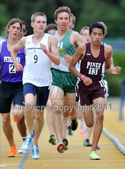 Thumbnail 3 in CIF NCS Masters Track & Field Championships (Boys 1600 and 3200) photogallery.