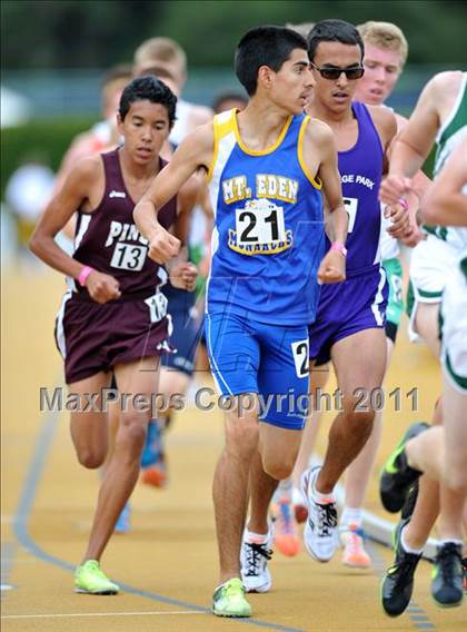 Thumbnail 1 in CIF NCS Masters Track & Field Championships (Boys 1600 and 3200) photogallery.