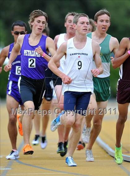 Thumbnail 1 in CIF NCS Masters Track & Field Championships (Boys 1600 and 3200) photogallery.