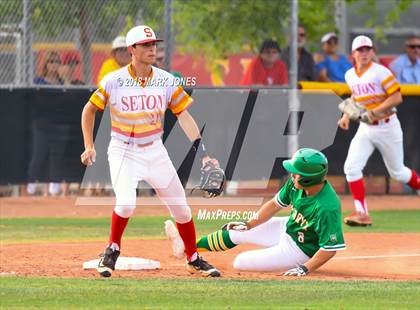 Thumbnail 1 in Seton Catholic vs. St. Mary's (AIA 4A Round 2B Playoff) photogallery.