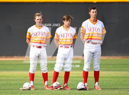 Thumbnail 3 in Seton Catholic vs. St. Mary's (AIA 4A Round 2B Playoff) photogallery.