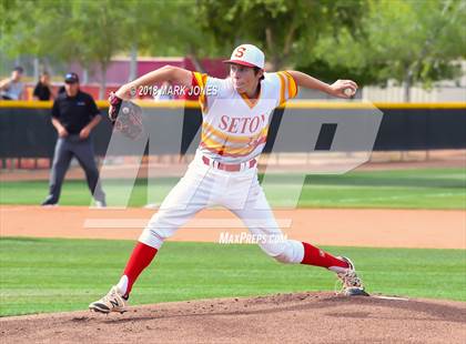 Thumbnail 2 in Seton Catholic vs. St. Mary's (AIA 4A Round 2B Playoff) photogallery.