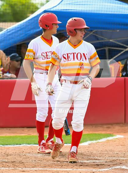 Thumbnail 3 in Seton Catholic vs. St. Mary's (AIA 4A Round 2B Playoff) photogallery.