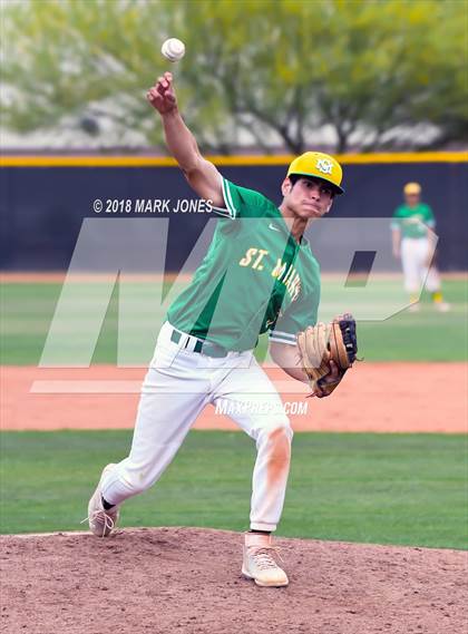 Thumbnail 3 in Seton Catholic vs. St. Mary's (AIA 4A Round 2B Playoff) photogallery.