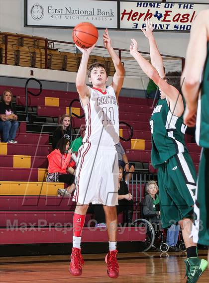 Thumbnail 2 in Faith Christian vs. Iowa Park (Fantasy of Lights Tournament) photogallery.