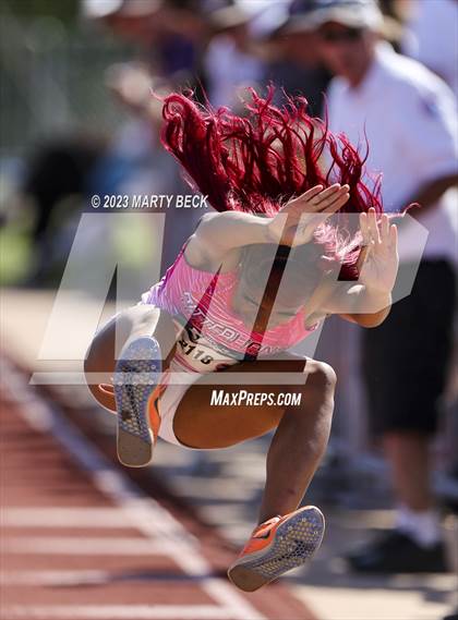 Thumbnail 3 in Class 5 Triple Jump (MSHSAA State Championship) photogallery.