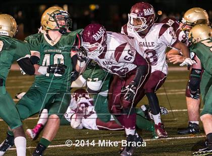 Thumbnail 1 in La Salle Academy @ Bishop Hendricken (MaxPreps Rivalry Series) photogallery.