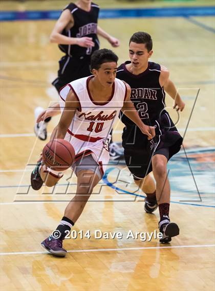 Thumbnail 3 in Kahuku vs Jordan (FreeTaxUSA Shootout) photogallery.