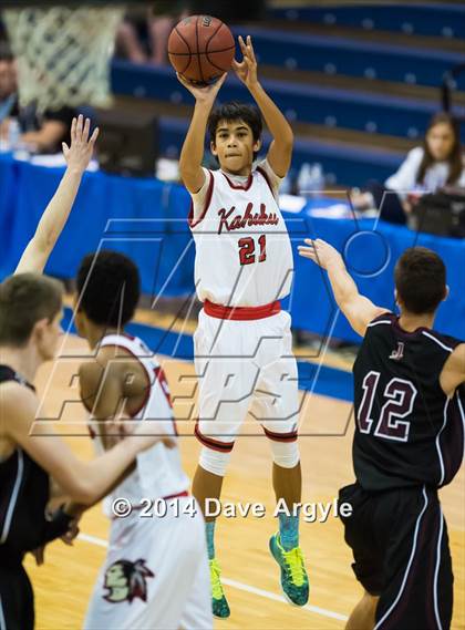 Thumbnail 1 in Kahuku vs Jordan (FreeTaxUSA Shootout) photogallery.