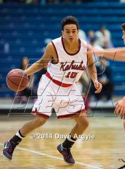 Thumbnail 1 in Kahuku vs Jordan (FreeTaxUSA Shootout) photogallery.