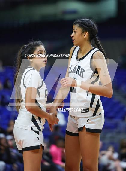 Thumbnail 3 in Clark vs. DeSoto (UIL 6A Basketball State Final) photogallery.