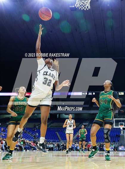 Thumbnail 1 in Clark vs. DeSoto (UIL 6A Basketball State Final) photogallery.