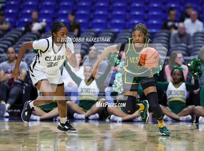 Thumbnail 3 in Clark vs. DeSoto (UIL 6A Basketball State Final) photogallery.