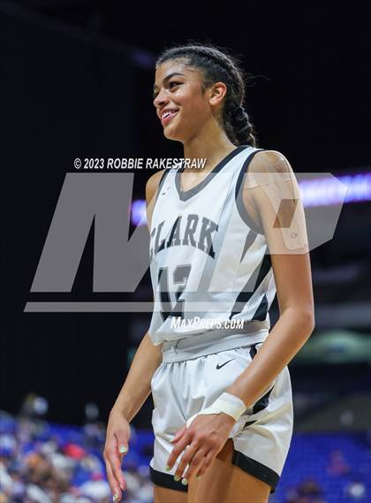 Thumbnail 3 in Clark vs. DeSoto (UIL 6A Basketball State Final) photogallery.