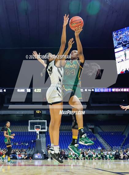 Thumbnail 1 in Clark vs. DeSoto (UIL 6A Basketball State Final) photogallery.