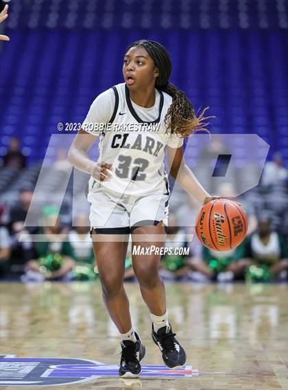 Thumbnail 3 in Clark vs. DeSoto (UIL 6A Basketball State Final) photogallery.