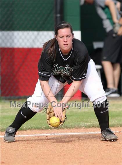 Thumbnail 3 in Spring vs Cinco Ranch (The Woodlands Lady Highlander Tournament) photogallery.