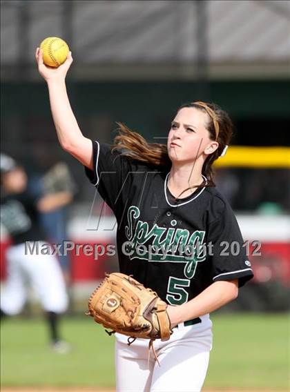 Thumbnail 3 in Spring vs Cinco Ranch (The Woodlands Lady Highlander Tournament) photogallery.