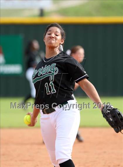 Thumbnail 3 in Spring vs Cinco Ranch (The Woodlands Lady Highlander Tournament) photogallery.