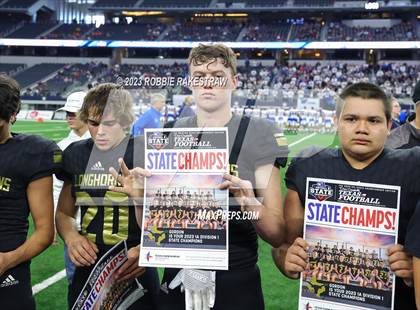 Thumbnail 3 in Westbrook vs. Gordon (UIL 1A D1 Football Final Medal Ceremony) photogallery.