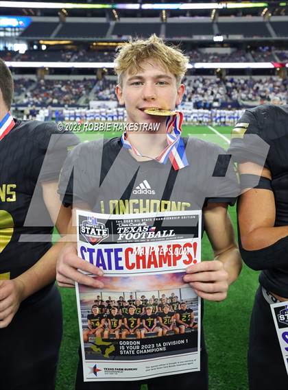 Thumbnail 1 in Westbrook vs. Gordon (UIL 1A D1 Football Final Medal Ceremony) photogallery.