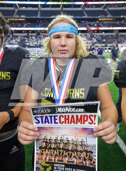 Thumbnail 2 in Westbrook vs. Gordon (UIL 1A D1 Football Final Medal Ceremony) photogallery.