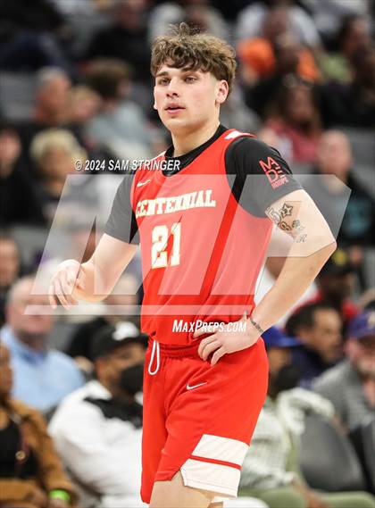 Thumbnail 1 in Centennial @ Oakland Tech (CIF State Division 2 Final) photogallery.
