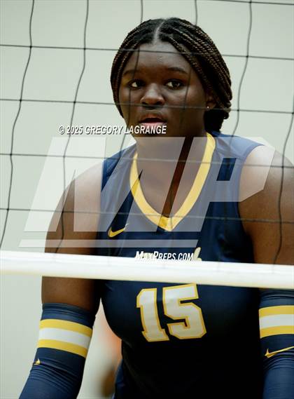 Thumbnail 2 in Cypress Ranch vs Byron Nelson (UIL 6A D1 Volleyball Semi-final) photogallery.