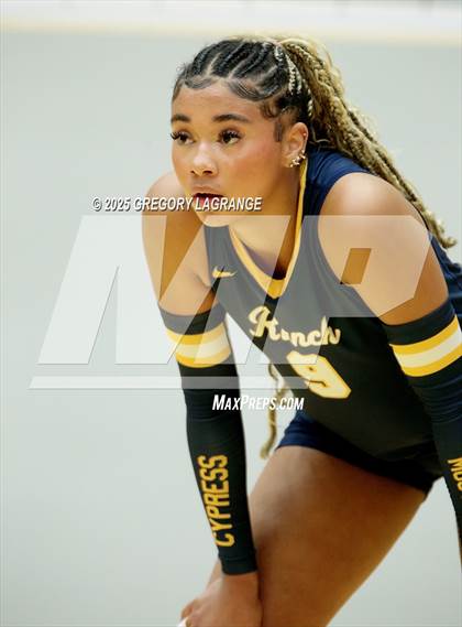 Thumbnail 3 in Cypress Ranch vs Byron Nelson (UIL 6A D1 Volleyball Semi-final) photogallery.