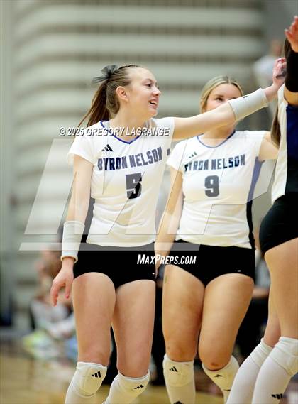 Thumbnail 3 in Cypress Ranch vs Byron Nelson (UIL 6A D1 Volleyball Semi-final) photogallery.